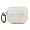Karl Lagerfeld KLAPUKHGD AirPods Pro cover gold / gold Glitter Karl`s Head(3666339030353)
